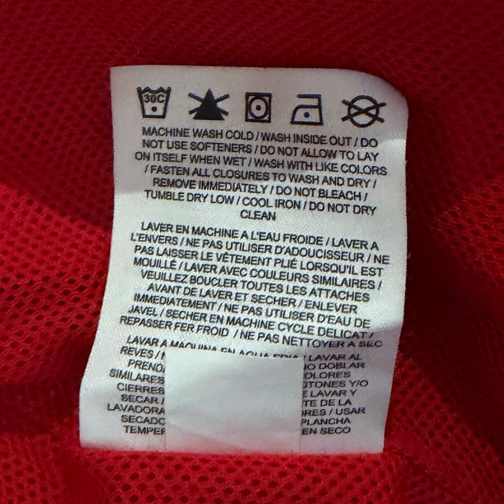 Nike Men's Red and Black Windbreaker - Picture 6 of 7